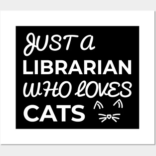 librarian cat owner Posters and Art